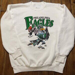 Vintage Philadelphia Eagles Football Sweatshirt, NFL Eagles shirt grey fan gift
